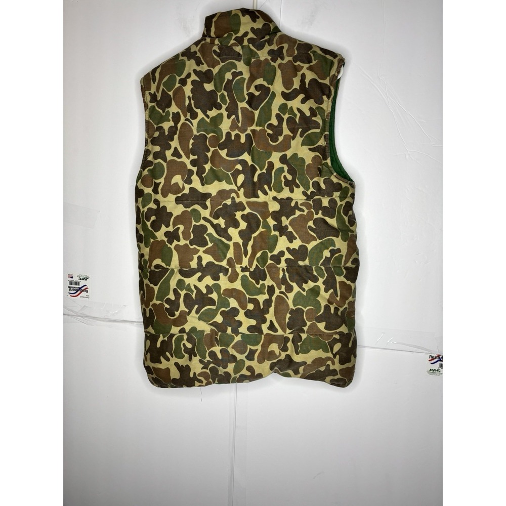 Vintage Twin Peaks Puffer Duck Camo Vest Men's M Outdoor USA Made - Picture 6 of 9